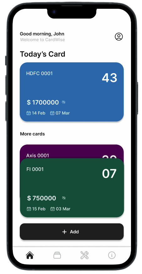 CardWise App Screenshot